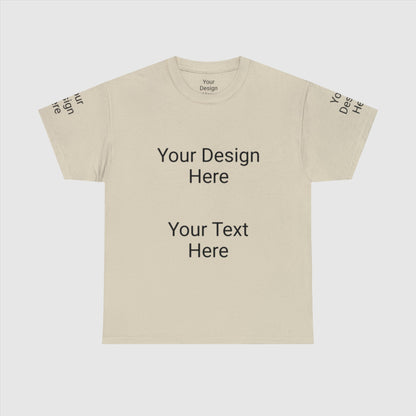 Custom Unisex Personalized Heavy Cotton Tee T-Shirt | Gildan 5000 | PERSONALIZED - ChoreGirl