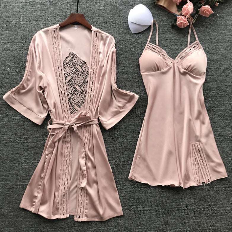 Women's Elegant Two-piece Pajamas Set - ChoreGirl