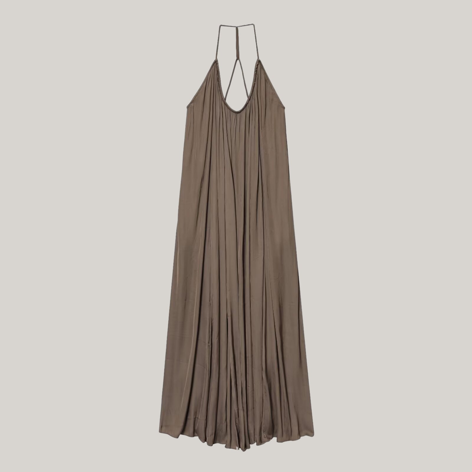 Women's Elegant Silk Satin Loose Sling Dress - ChoreGirl
