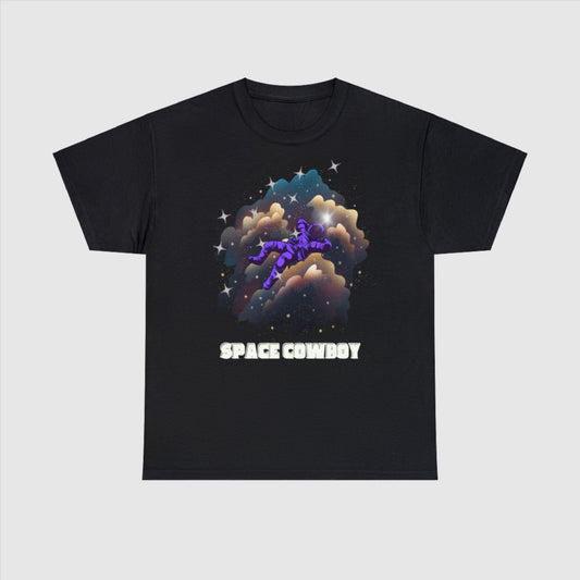 Custom Unisex Space Cowboy Heavy Cotton Tee T-Shirt | PERSONALIZED - ChoreGirl