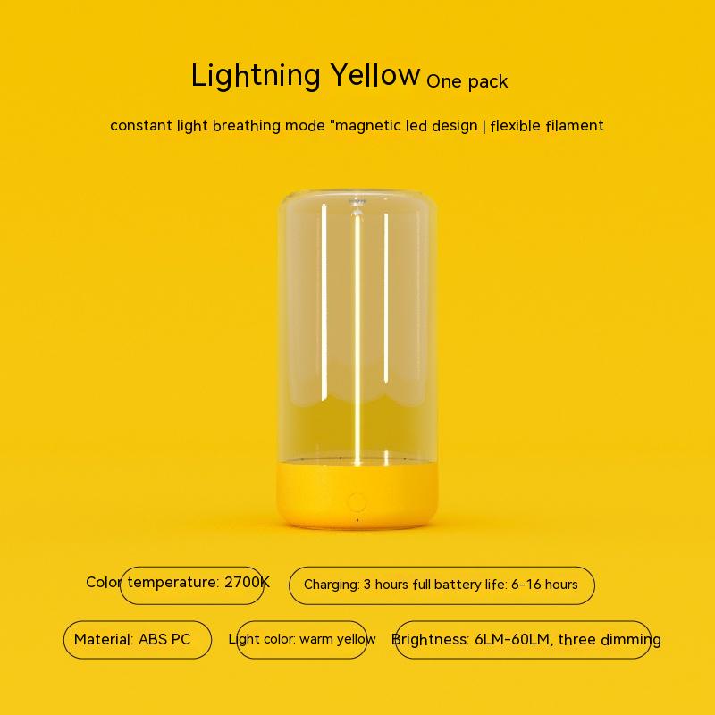 USB Type-C Rechargeable Portable LED Light With High Transparency - ChoreGirl