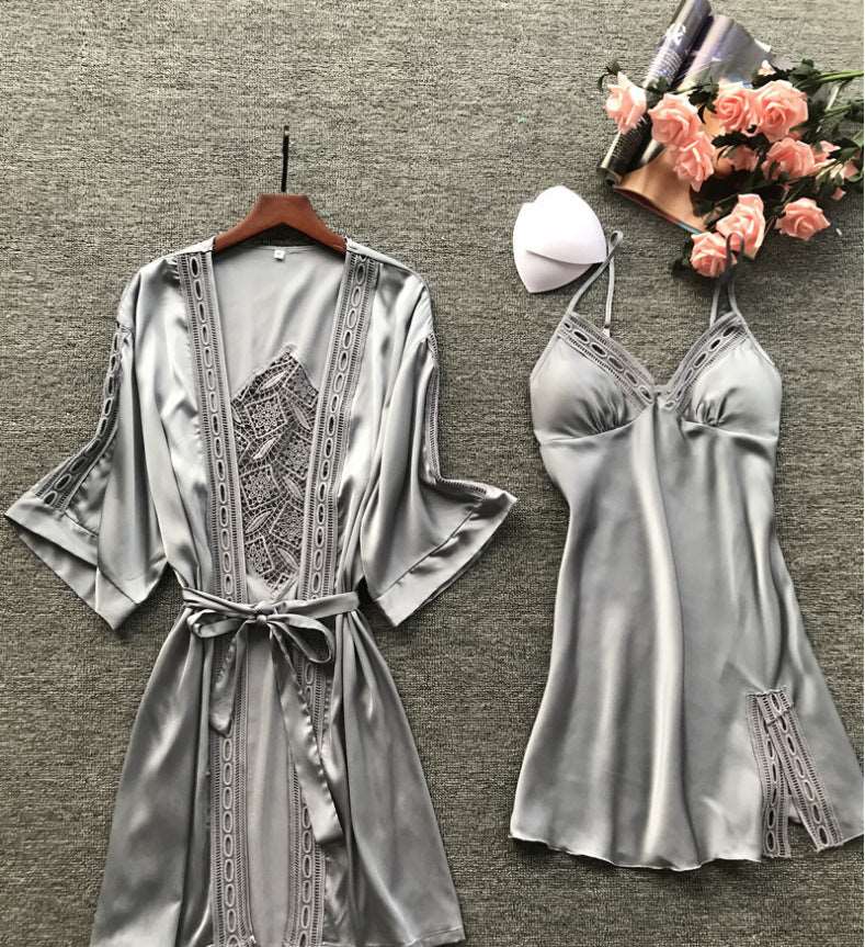 Women's Elegant Two-piece Pajamas Set - ChoreGirl