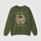 Personalisiertes Unisex-Sweatshirt mit Rundhalsausschnitt und Totenkopf-Motiv aus schwerer Mischung | PERSONALISIERT