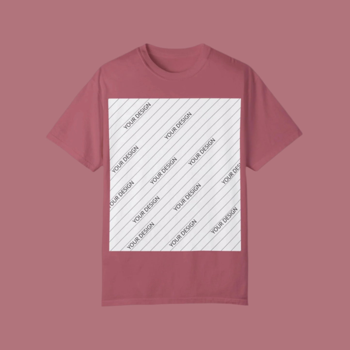 Custom Unisex Garment-Dyed T-Shirt - Personalize Your Design - ChoreGirl