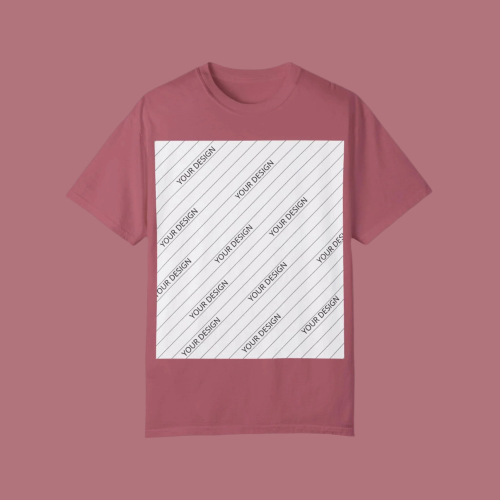 Custom Unisex Garment-Dyed T-Shirt - Personalize Your Design - ChoreGirl