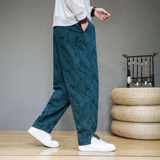 Men's Elegant Loose Straight Leg Pants - ChoreGirl