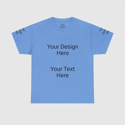 Custom Unisex Personalized Heavy Cotton Tee T-Shirt | Gildan 5000 | PERSONALIZED - ChoreGirl