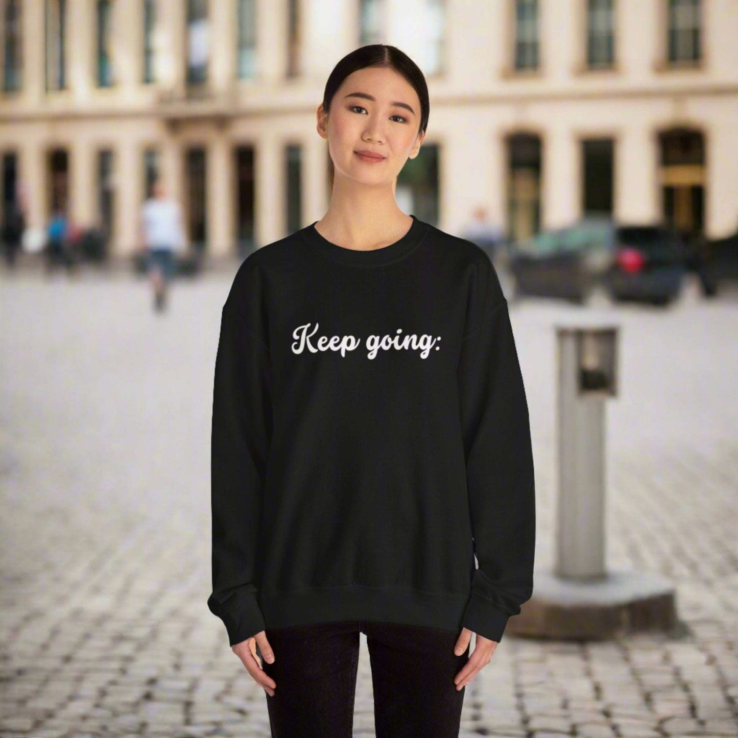 Custom 100 Reasons to Keep Going Unisex Heavy Blend Crewneck Sweatshirt | PERSONALIZED - ChoreGirl