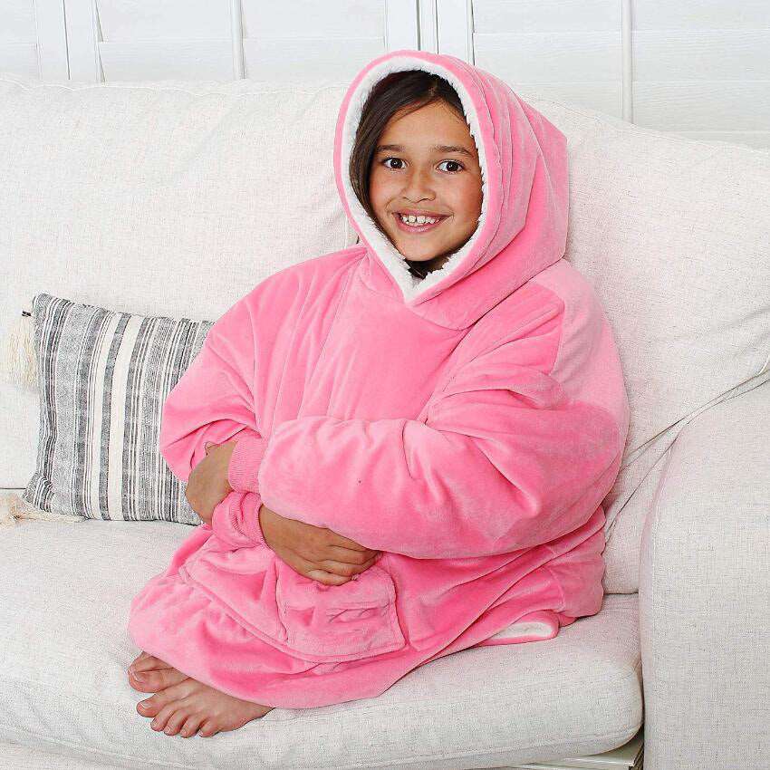 Kids Lazy TV Hooded Pullover - ChoreGirl