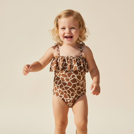 Elegant Baby Girl Swimsuit - Sun Protection
