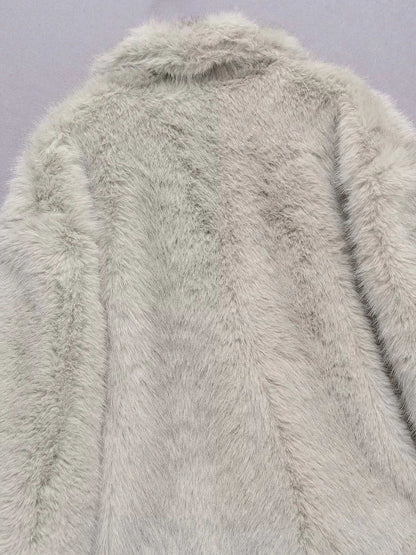 Women's Casual Long Sleeve Soft Furry Coat