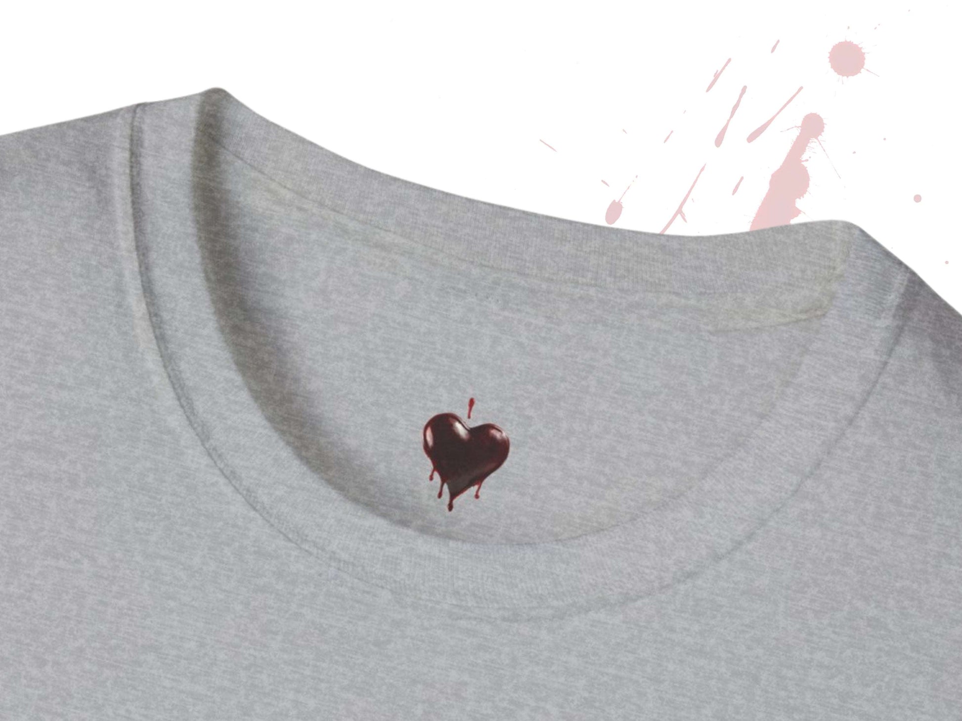 Custom Unisex Bloody Valentine Anti Valentine's Day I'm fine. Softstyle T-Shirt | PERSONALIZED - ChoreGirl