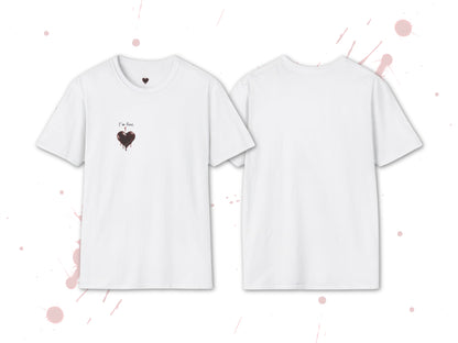 Custom Unisex Bloody Valentine Anti Valentine's Day I'm fine. Softstyle T-Shirt | PERSONALIZED - ChoreGirl