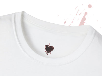 Custom Unisex Bloody Valentine Anti Valentine's Day I'm fine. Softstyle T-Shirt | PERSONALIZED - ChoreGirl