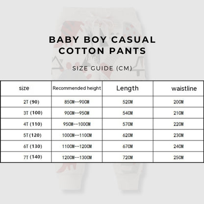 Baby Boy Casual Cotton Pants - ChoreGirl