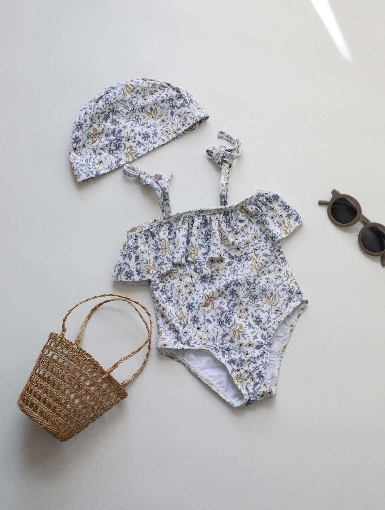 Baby Girl Elastic Sun Protection Quick-drying One Piece Swimsuit - ChoreGirl
