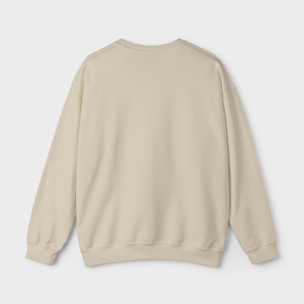 Beige sweatshirt on a white background