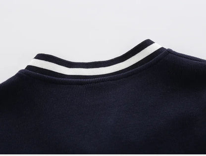 Boy's Button-up V-neck Knit Cardigan - ChoreGirl