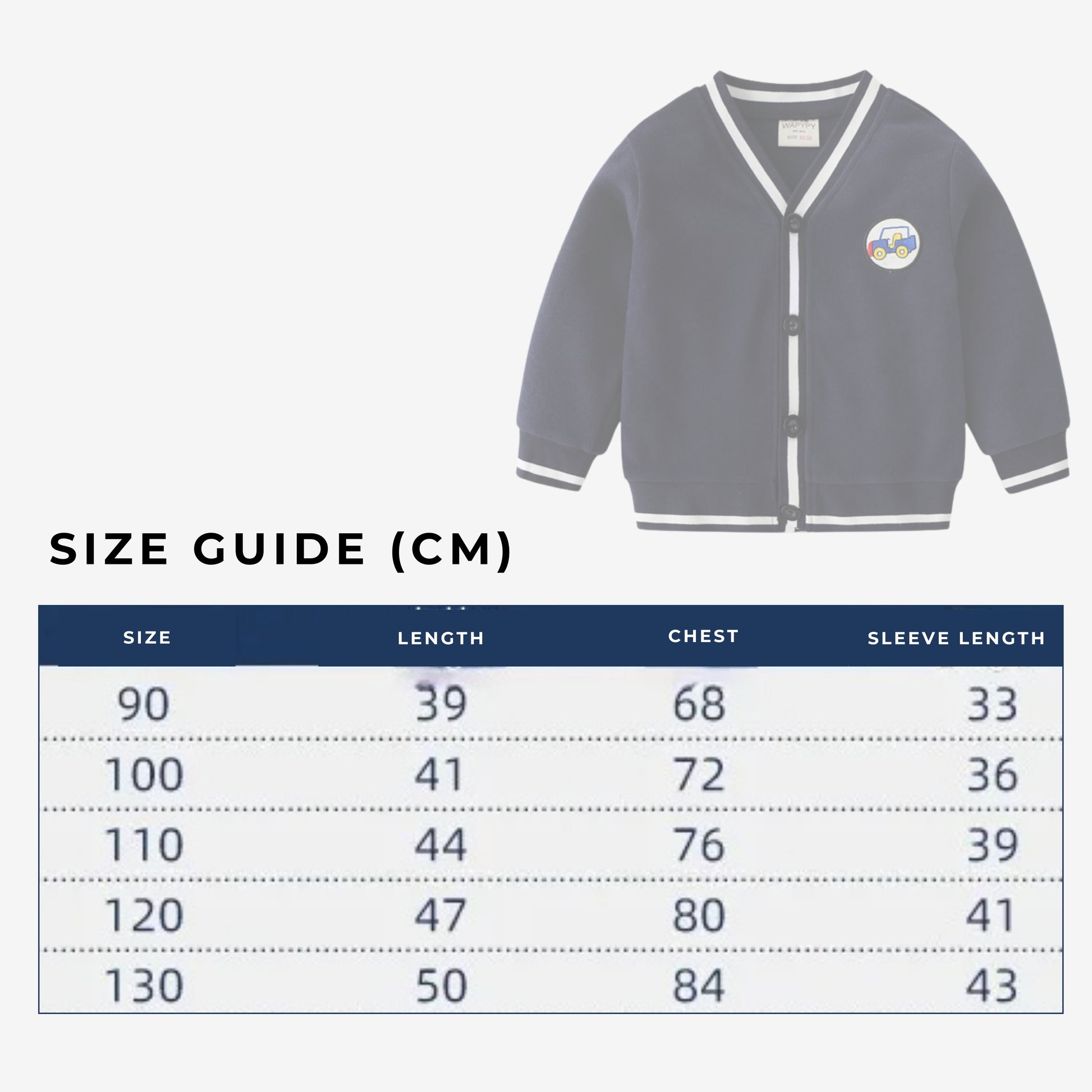 Boy's Button-up V-neck Knit Cardigan - ChoreGirl