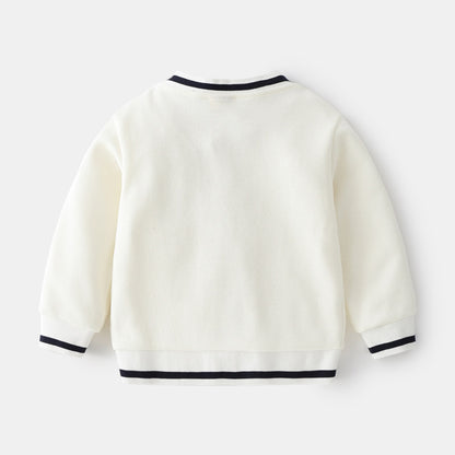 Boy's Button-up V-neck Knit Cardigan - ChoreGirl