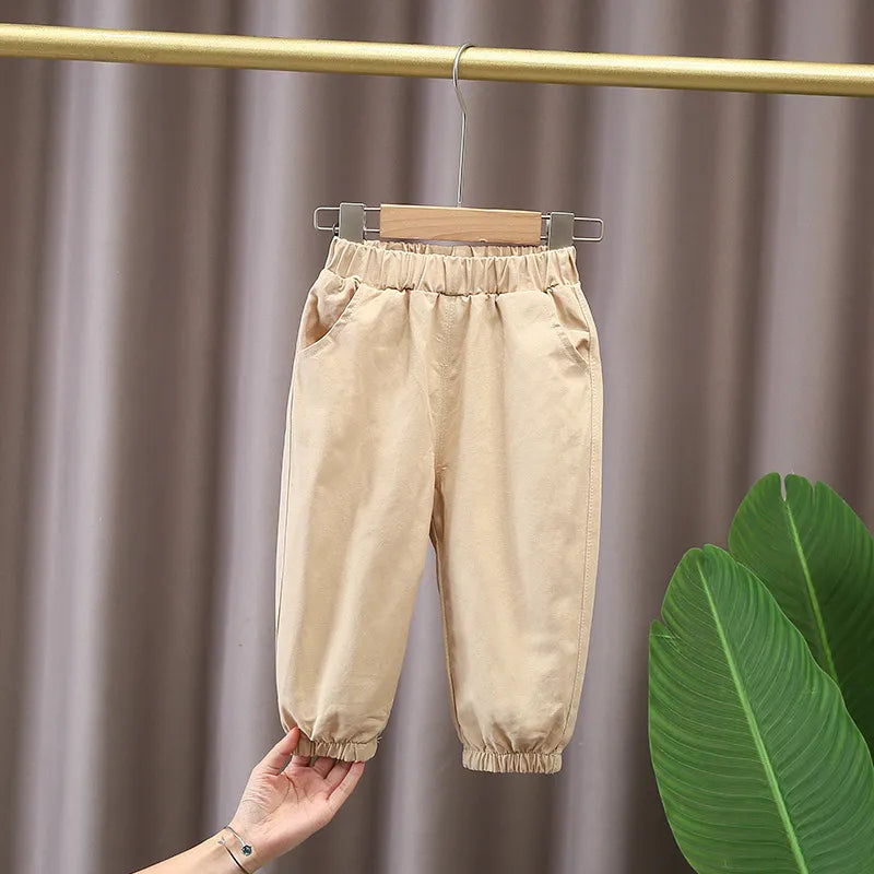Boy's Long Sleeve Shirt, Top and Pants Three-piece Outfit Set - ChoreGirl