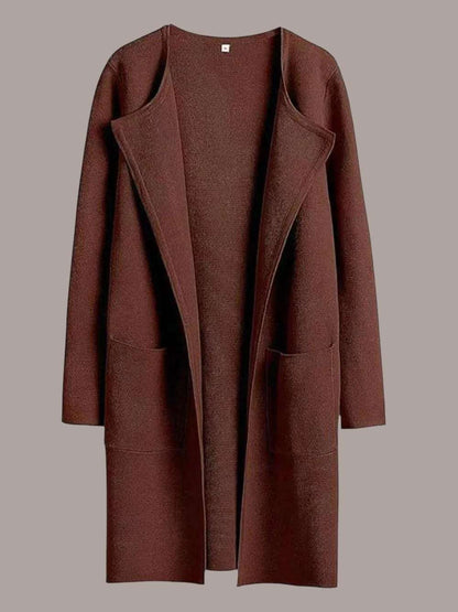 Brown coat on a white background