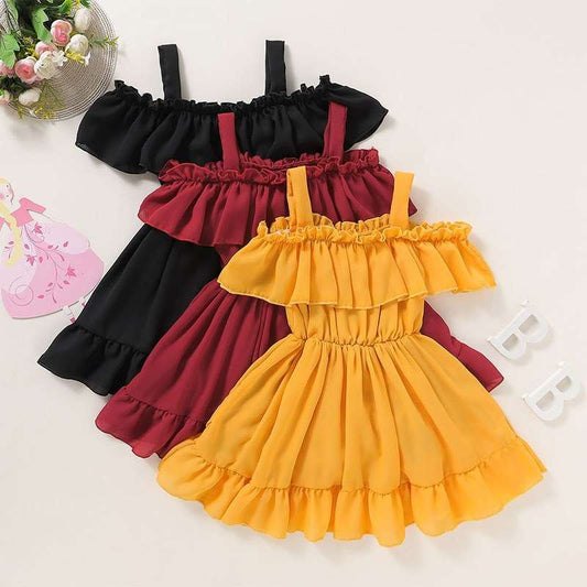 Baby Girl Casual Solid Color Dress - ChoreGirl