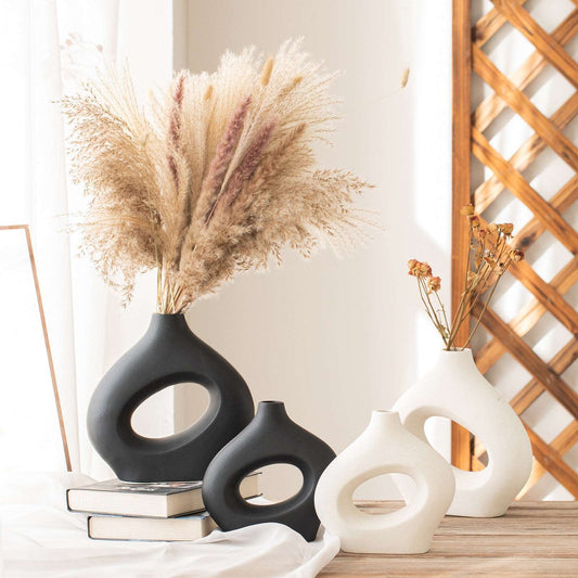 Decorative Circle Ceramic Vase - ChoreGirl