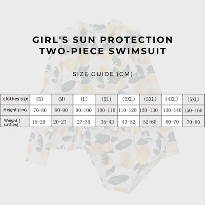 Baby Girl's Sun Protection Two-piece Swimsuit - ChoreGirl