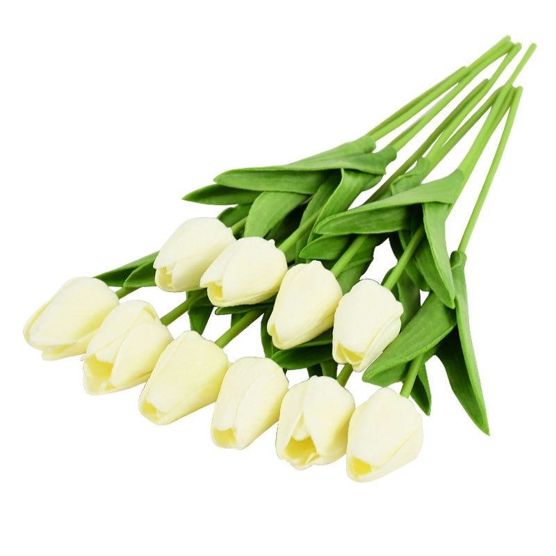 Artificial Tulip Flower Bouquet Decor - ChoreGirl