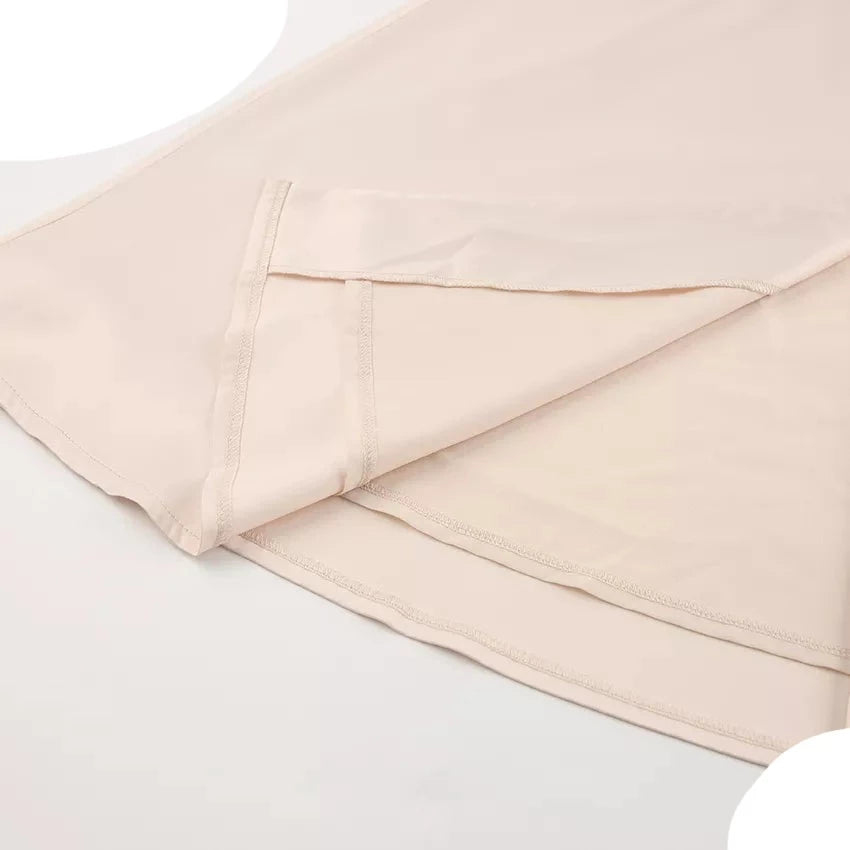 Women's Elegant Single Breasted High Waist Satin Long Dress - ChoreGirl