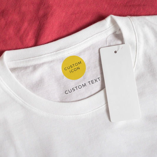Kids Custom Name and Icon Neck Label Simple Blank Tee | PERSONALIZED - ChoreGirl
