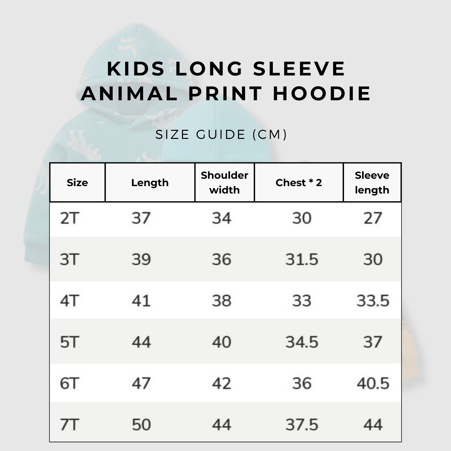 Boy's Long Sleeve Animal Print Hoodie - ChoreGirl