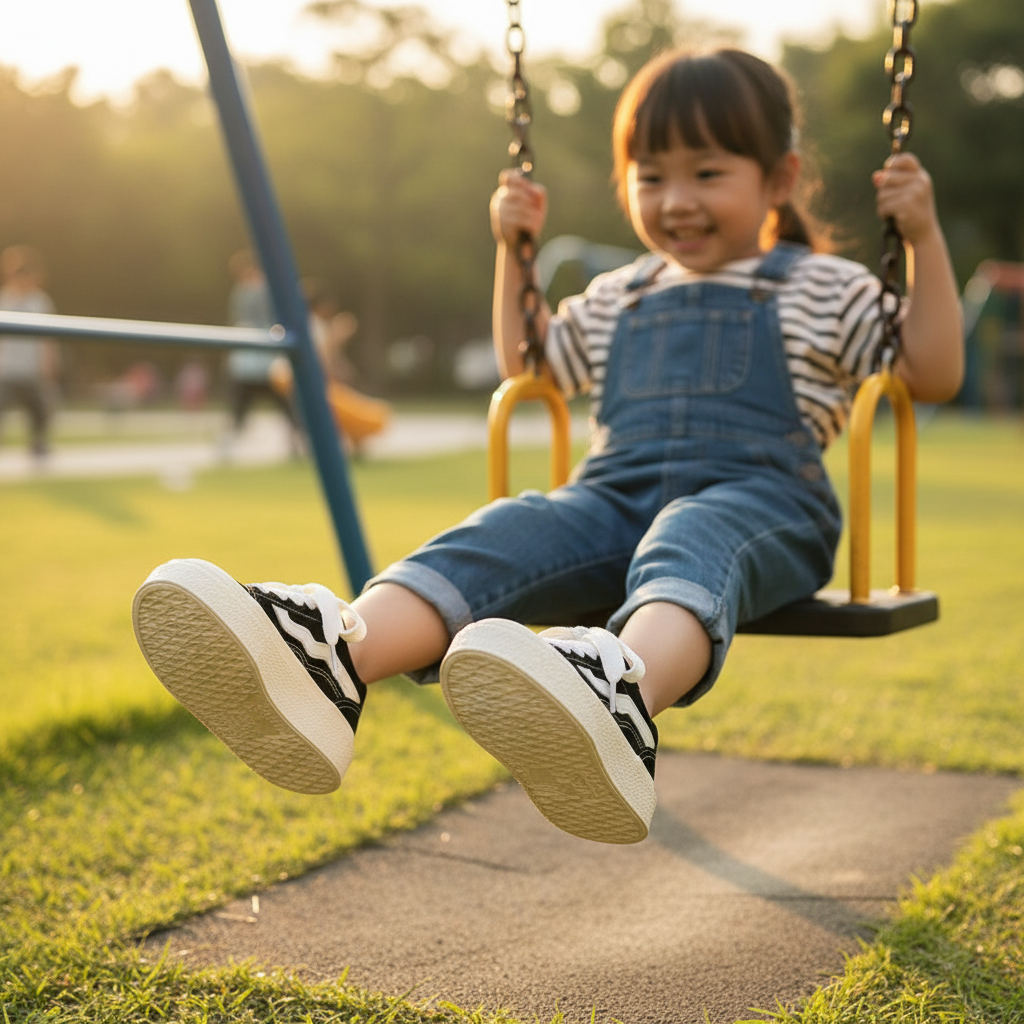 Elegante, lässige Schnürschuhe mit weicher Sohle – für Kinder