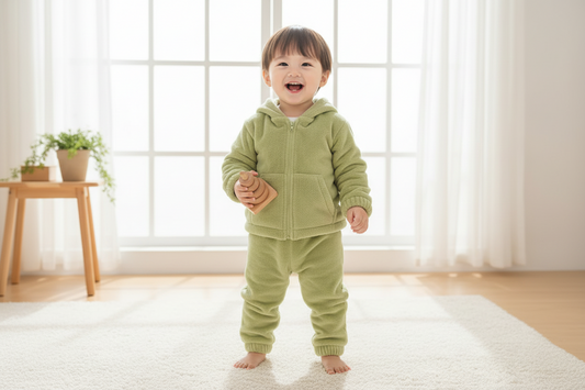 Kids' Warm Loungewear Set - Zip-Up Jacket & Pants