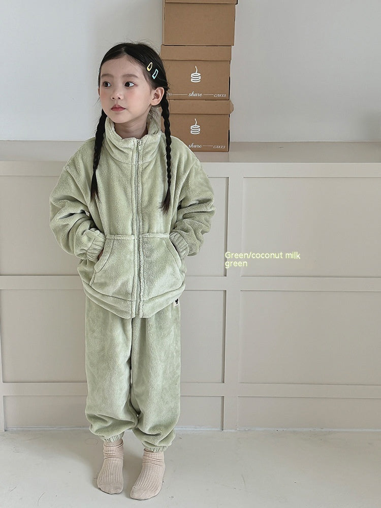 Kids Warm Loungewear Outfit Set - ChoreGirl