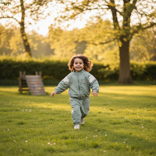 Kids Zipper Jacket and Pants Sports Outfit Set