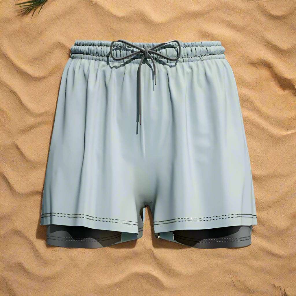 Men's 2-in-1 Breathable Loose Quick Drying Swimming Shorts - ChoreGirl