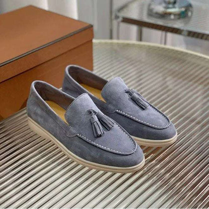 Men's Casual And Lightweight Suede Tassel Slip-On Loafers - ChoreGirl