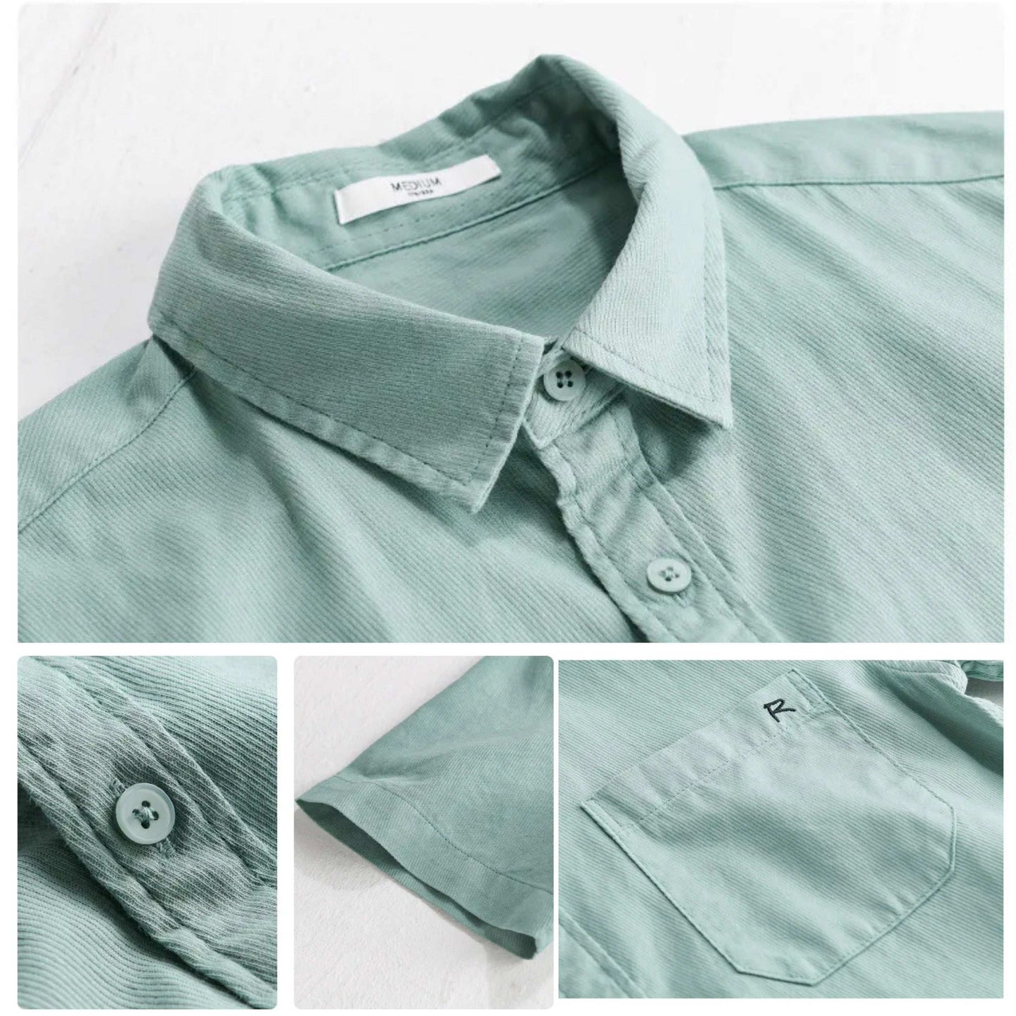 Men's Casual Pure Cotton Short Sleeved Shirt - ChoreGirl