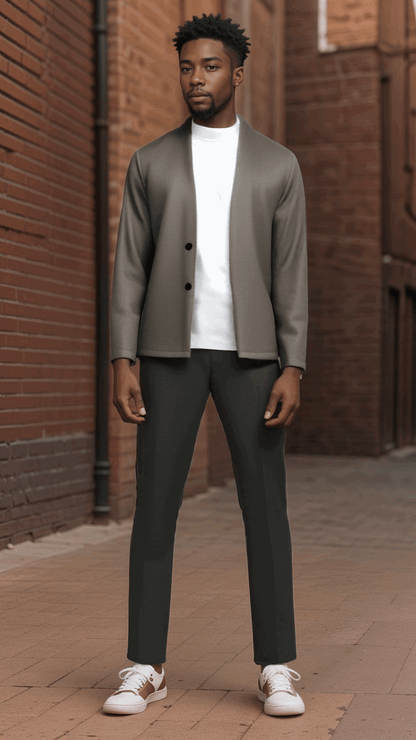 Men's Casual Slim Fit Warm Cardigan - ChoreGirl