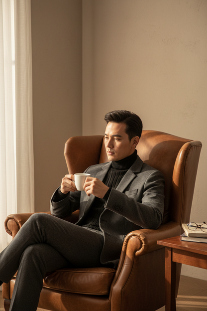 Lässige warme Anzugjacke für Herren