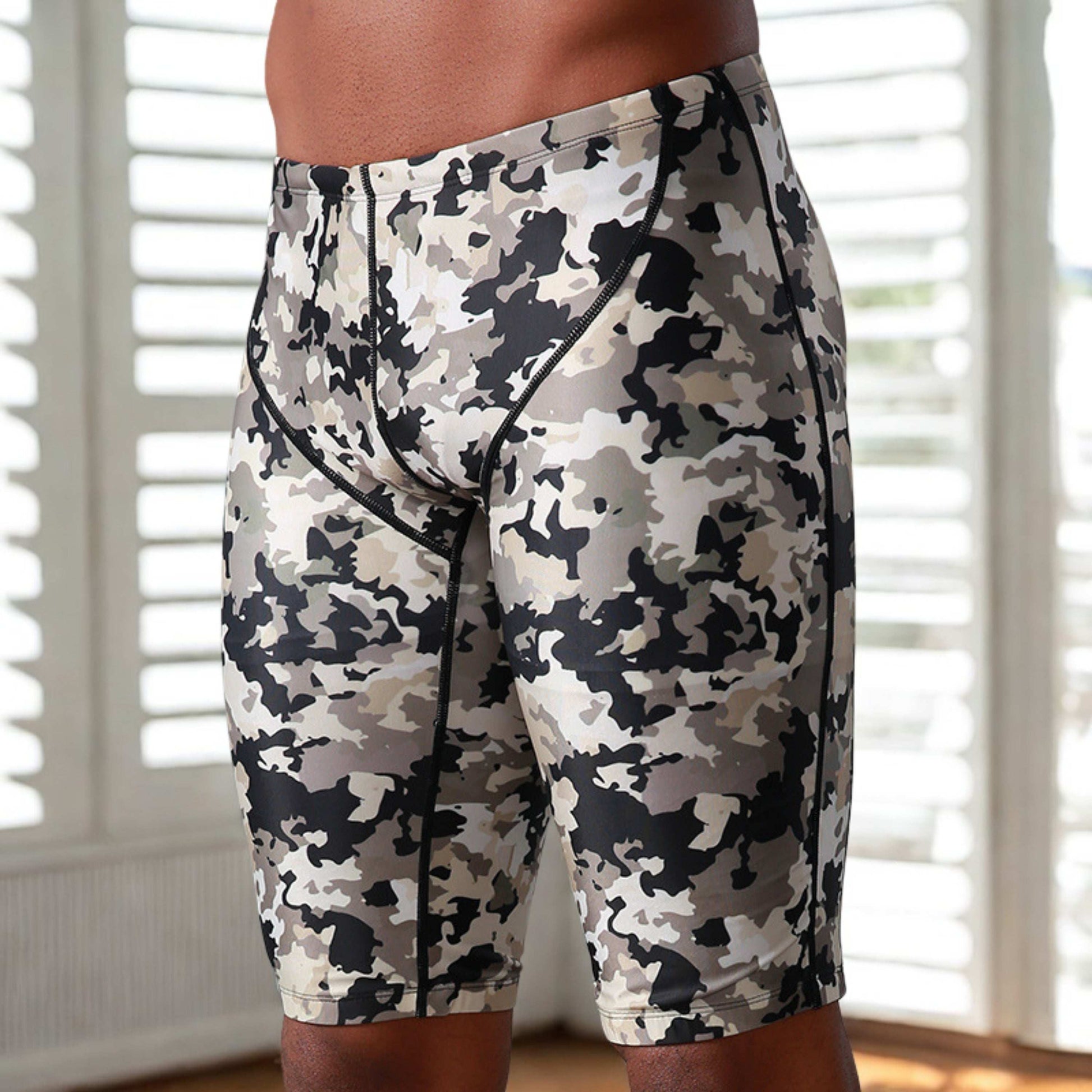Men's Quick-drying Slim Boxer Swimming Shorts - ChoreGirl
