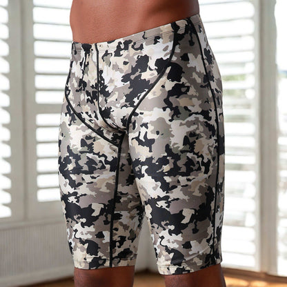 Men's Quick-drying Slim Boxer Swimming Shorts - ChoreGirl