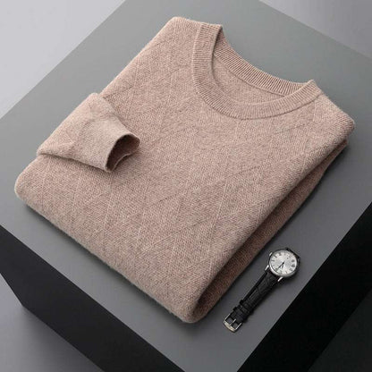 Men's Round Neck Woolen Sweater - ChoreGirl