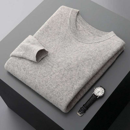 Men's Round Neck Woolen Sweater - ChoreGirl