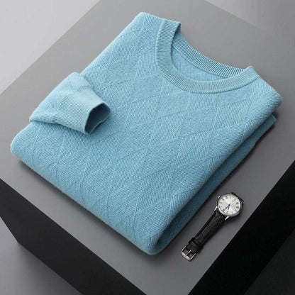 Men's Round Neck Woolen Sweater - ChoreGirl