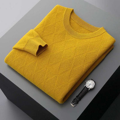 Men's Round Neck Woolen Sweater - ChoreGirl