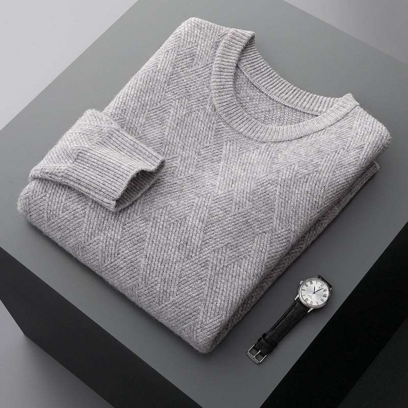 Men's Round-neck Long-sleeved Thin Loose Fit Pullover - ChoreGirl