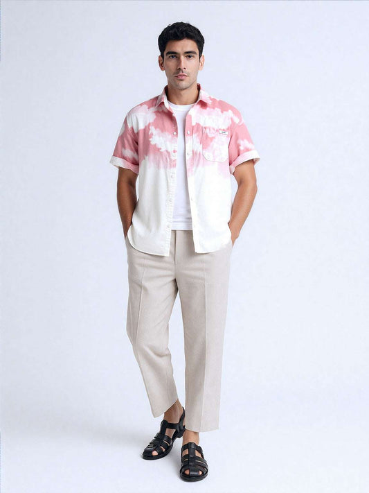 Men's Trendy and Romantic Short Sleeved Shirt - ChoreGirl